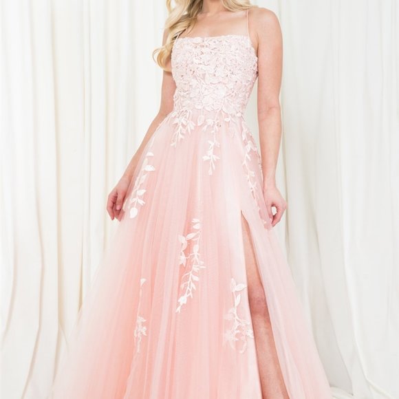 Sleeveless Stunning Full-Length Gown - AC7007